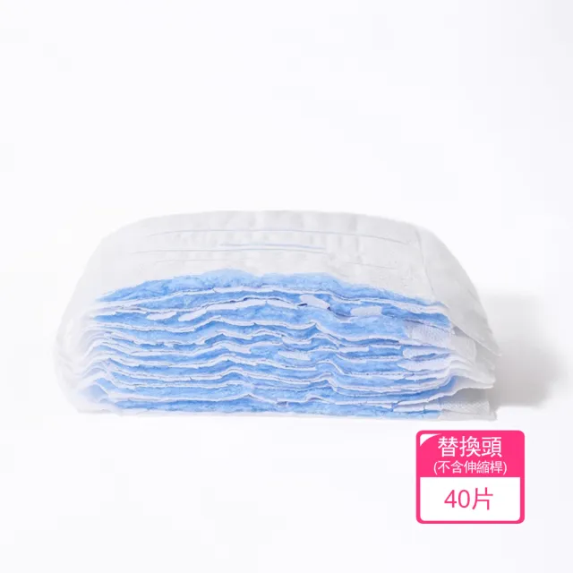 【Dagebeno荷生活】吸附力強可伸縮靜電除塵撢 液晶電視3C用品玩具擺件免洗除塵刷(替換頭40片組)