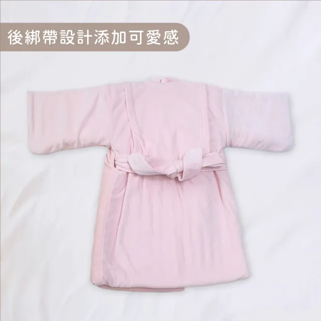 【Oluna 歐露娜】童馨 舖棉日系 綁帶長版和服 兒童和服 寶寶和服 寶寶防踢被 幼童睡袍 兒童睡袍