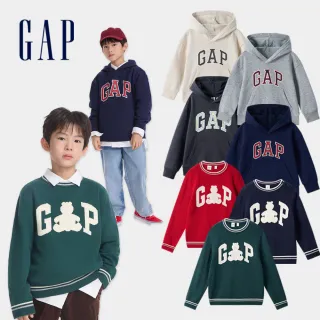 【GAP】兒童裝 Logo印花帽T/小熊刺繡毛衣-多款可選(646085&641748)