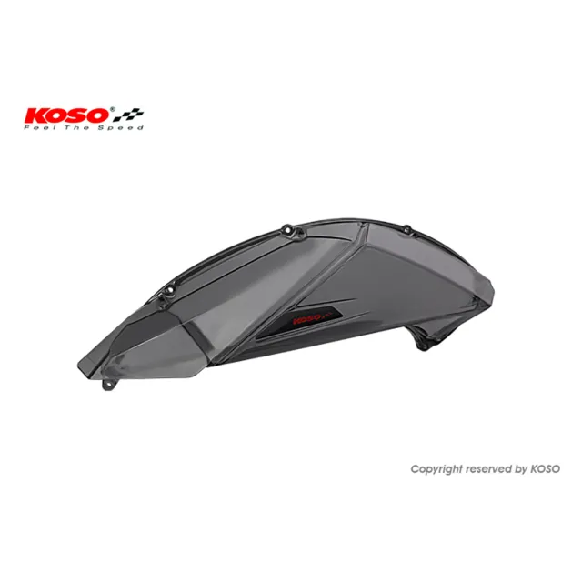 【KOSO】高效率空濾外蓋 V2(YAMAHA 六代勁戰/FORCE 2.0/AUGUR/BWS 水冷/N-MAX 2020空濾蓋  顏色：透明燻黑)