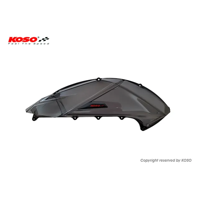【KOSO】高效率空濾外蓋 V2(YAMAHA 六代勁戰/FORCE 2.0/AUGUR/BWS 水冷/N-MAX 2020空濾蓋  顏色：透明燻黑)