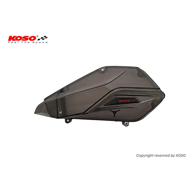 【KOSO】高效率空濾外蓋 V2(SYM 三陽 DRG-158 / MMBCU-158 空濾蓋  顏色：透明燻黑)
