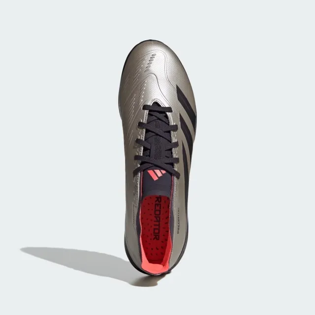 【adidas 愛迪達】Predator League TF 男女 足球鞋 小碎釘 人工草皮 訓練 香檳金 黑(IF6376)
