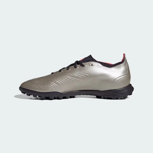 【adidas 愛迪達】Predator League TF 男女 足球鞋 小碎釘 人工草皮 訓練 香檳金 黑(IF6376)