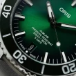 【ORIS 豪利時】Aquis Calibre 400 五日鍊機械潛水錶-43.5mm綠(0140077634157-0782409PEB)