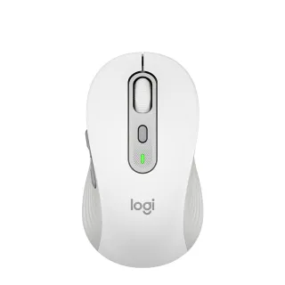 【Logitech 羅技】M750L 大手版多工靜音無線滑鼠(珍珠白)