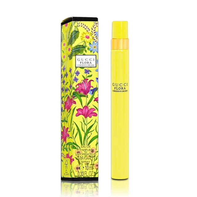 GUCCI 古馳 Flora Gorgeous Orchid 華麗蘭花之約女性淡香精 10ML 噴式(專櫃公司貨)