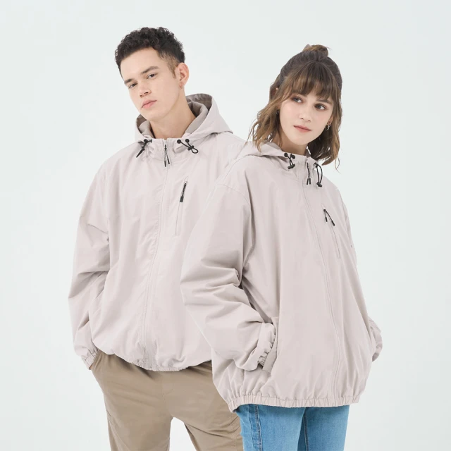 GIORDANO 佐丹奴 男女裝內刷毛連帽外套(07 卡其)