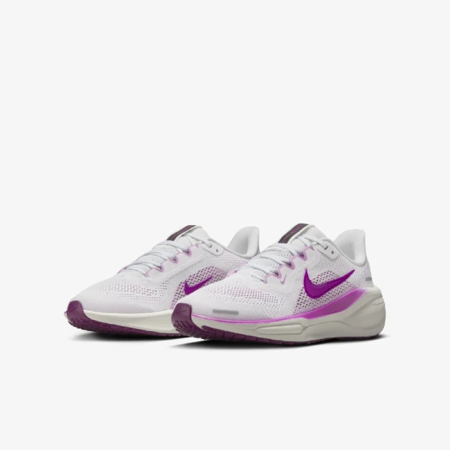 NIKE 耐吉 慢跑鞋 Air Zoom Pegasus 41 GS 大童 女鞋 白 桃紅 小飛馬 運動鞋(FN5041-104)