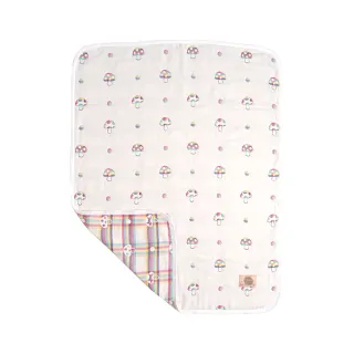 【Hoppetta】彩虹蘑菇六層紗被(M)