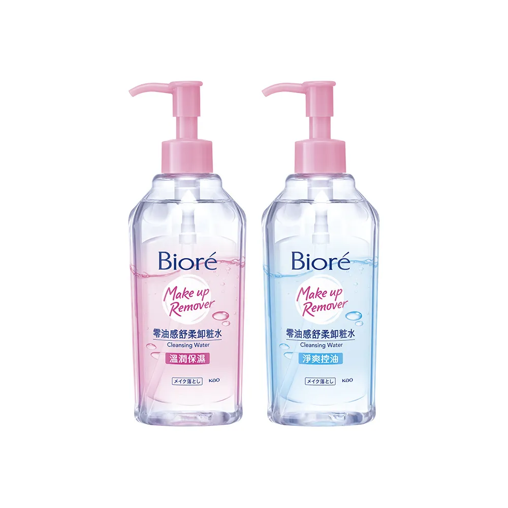 【Biore 蜜妮】零油感舒柔卸妝水_300ml(溫潤保濕型/淨爽控油型)