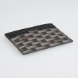【BALLY】BALLY Pennant精緻燙銀LOGO牛皮三角旗圖案4卡開口式名片卡夾(男款/黑x多色)