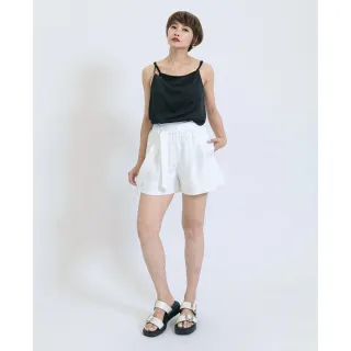 【fancyeva】高級感綁帶顯瘦西裝短褲(白、B2A01-0001)