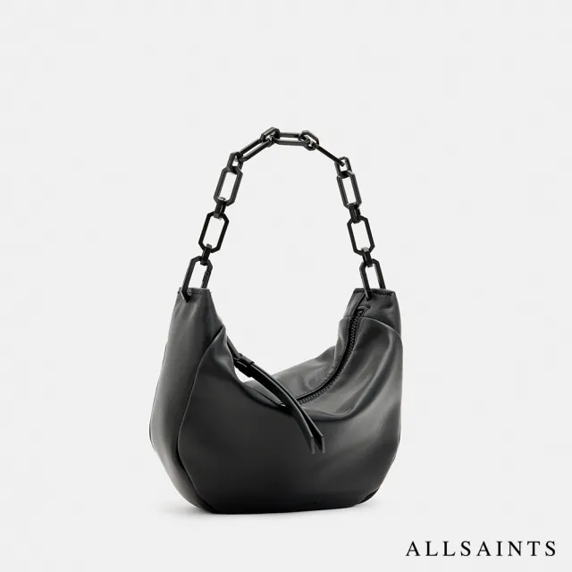 【ALLSAINTS】MADEA 迷你牛皮肩背包Black W214XB