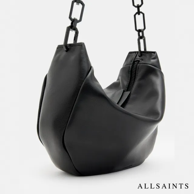 【ALLSAINTS】MADEA 迷你牛皮肩背包Black W214XB