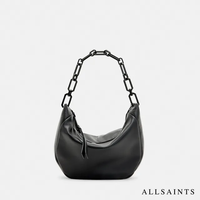 【ALLSAINTS】MADEA 迷你牛皮肩背包Black W214XB