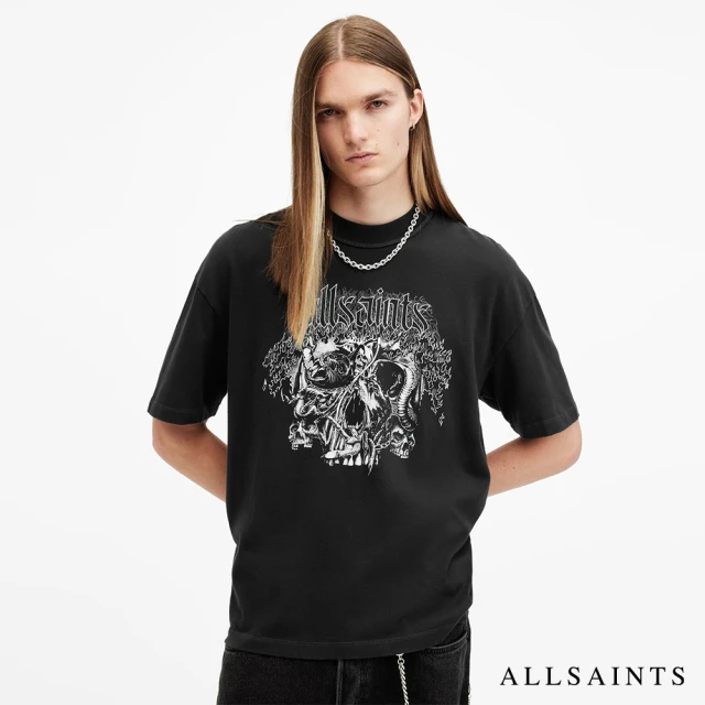 ALLSAINTS MORPH 短袖T恤Washed Black M022PB(寬鬆版型)