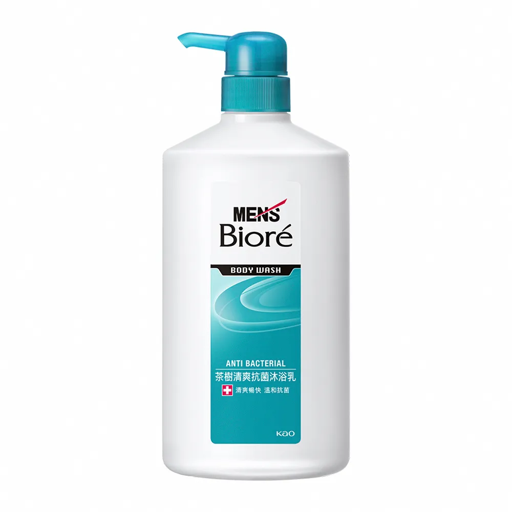 【MENS Biore】男性專用茶樹清爽沐浴乳 茶樹清爽(750ml)