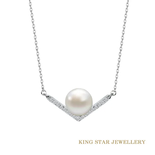 【King Star】天然珍珠項鍊 V字