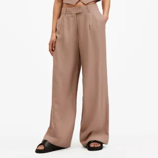 【ALLSAINTS】DERI 亞麻西裝寬褲Doe Brown WT026Y(寬褲版型)