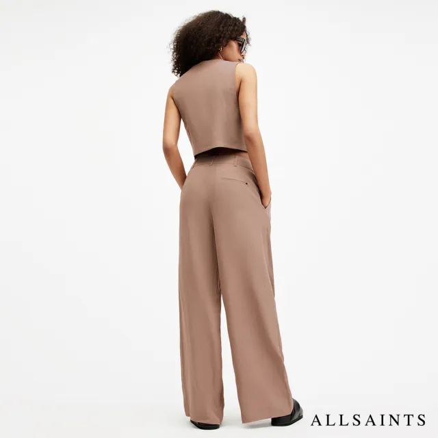 【ALLSAINTS】DERI 亞麻西裝寬褲Doe Brown WT026Y(寬褲版型)