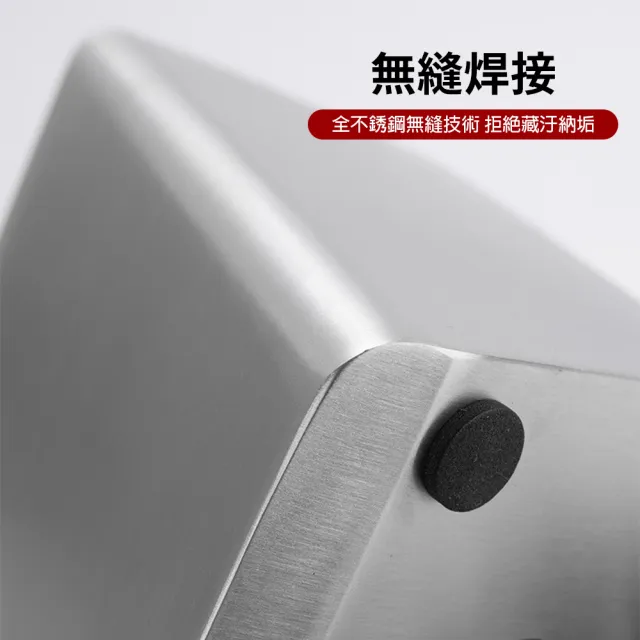 【H&R 安室家】430不鏽鋼刀具架 菜刀收納架  廚房刀收納架(刀座 菜刀架)