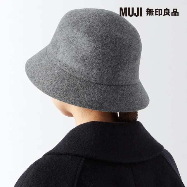 MUJI 無印良品 梅爾頓羊毛平頂有簷帽(共3色)