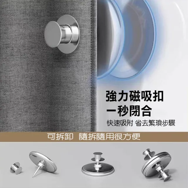 【寶盒百貨】寬200×高200cm適用於墻距約150-190cm加厚亞麻 雙側磁吸 折疊浴簾(加厚防水防黴 浴室門簾)