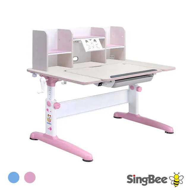 【SingBee 欣美】寬120cm 兒童書桌SBS-603&613(巧學兒U型桌 書桌椅 兒童桌椅 兒童書桌椅 升降桌)
