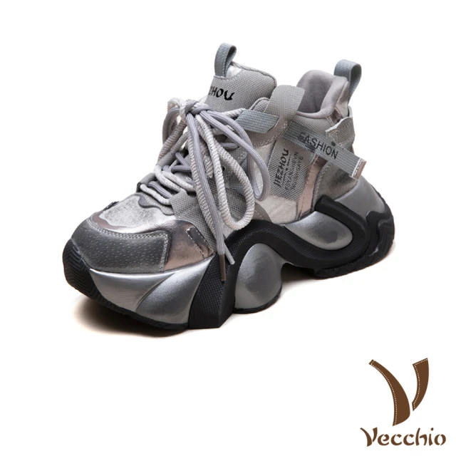 Vecchio 真皮休閒鞋 厚底休閒鞋/真皮頭層牛皮復古抓摺