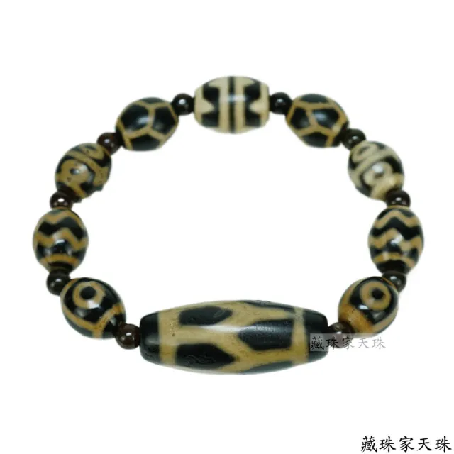 【藏珠家】長壽珠 虎牙 三眼  閃電 蓮花虎牙天珠手鍊