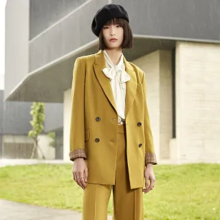【mia mia】修身雙排釦西裝外套