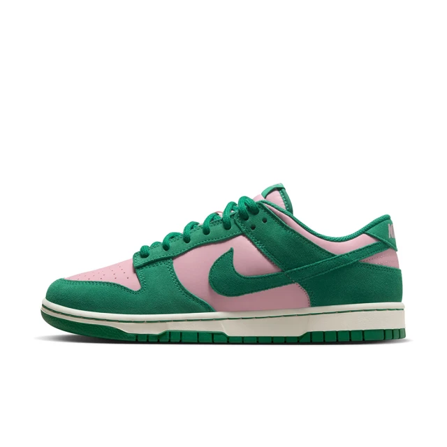 NIKE 耐吉 DUNK LOW RETRO SE 男鞋 休閒鞋 運動鞋 麂皮 粉綠(FZ0549600)