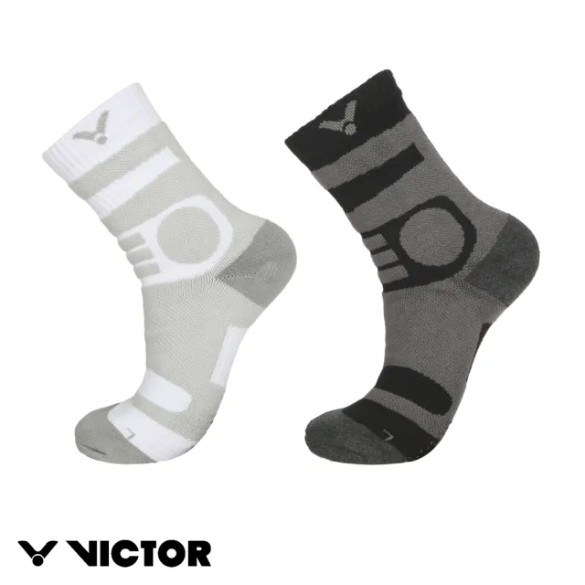 【VICTOR 勝利體育】機能性運動襪(C-5115/C-5120 A/C 白/黑)