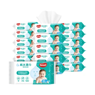 【HUGGIES 好奇】純水嬰兒濕巾純淨水潤型 80抽X18包/2箱