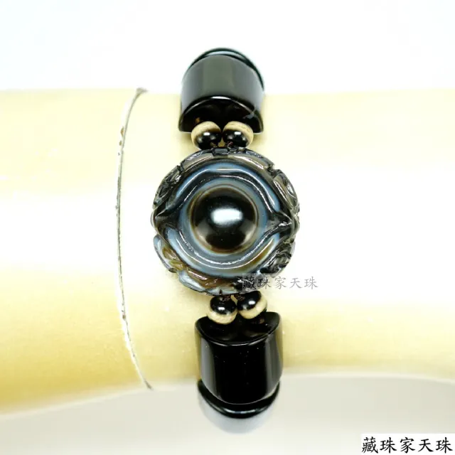 【藏珠家】精品財咒天眼+十字金剛杵天眼天珠手鍊