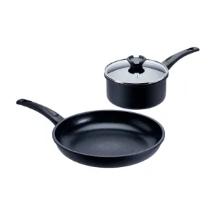 【CookPower 鍋寶】御璽陶瓷不沾雙鍋組30平+18湯附蓋(IH爐可用鍋)