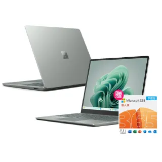 【Microsoft 微軟】365個人版★12.4吋i5輕薄觸控筆電-莫蘭迪綠(Surface Laptop Go3/i5-1235U/8G/256GB/W11)