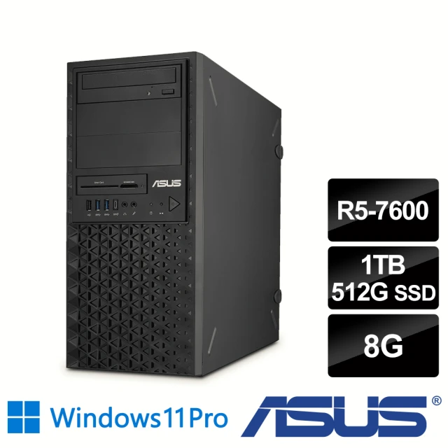 ASUS 華碩 R5 六核繪圖工作站(ExpertCenter/R5-7600/8G/1TB HDD+512G SSD/550W/W11P)