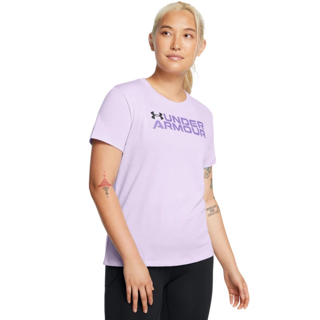 UNDER ARMOUR UA 女 Training Graphics 短袖T-Shirt_1386847-535(紫色)