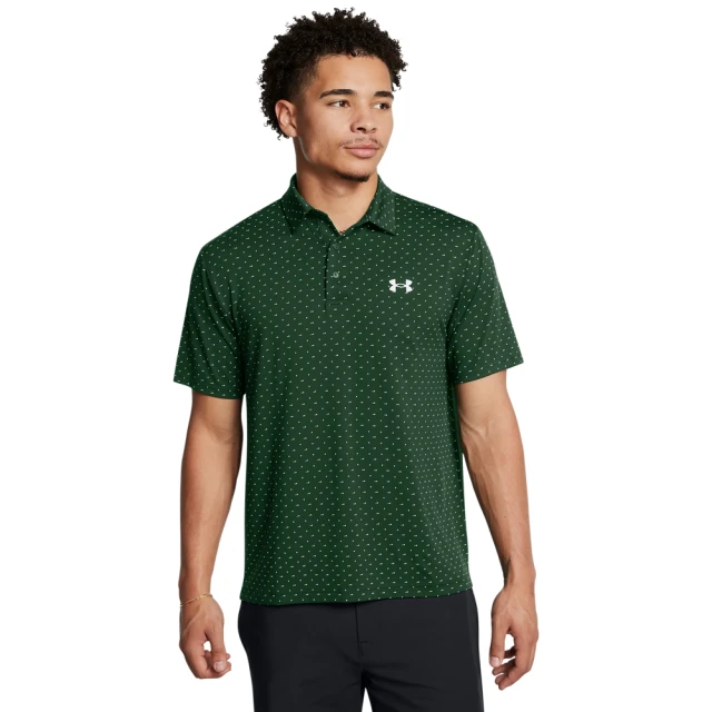 UNDER ARMOUR UA 男 Playoff 印花短POLO_1378677-301(綠色)