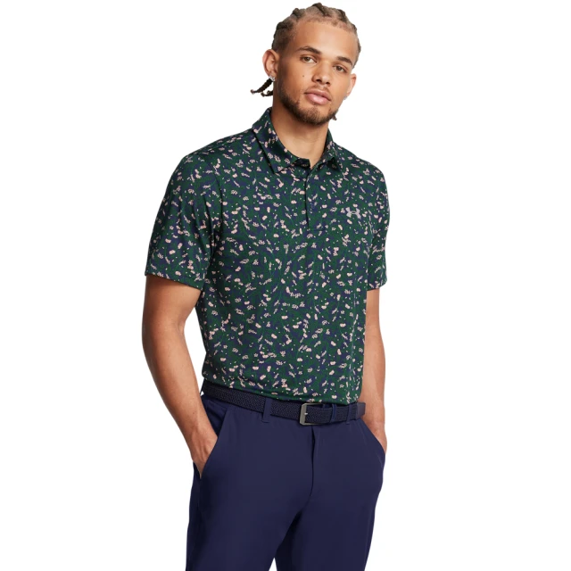 UNDER ARMOUR UA 男 Playoff 印花短POLO_1378677-418(綠色)