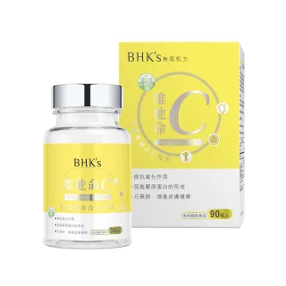 【BHK’s】維他命C500錠(90粒/瓶/西印度櫻桃/硒/鋅)