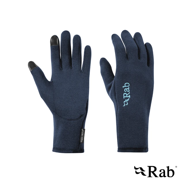 RAB Power Stretch Contact Glove Wmns 保暖刷毛觸控手套 女款 深墨藍 #QAH56