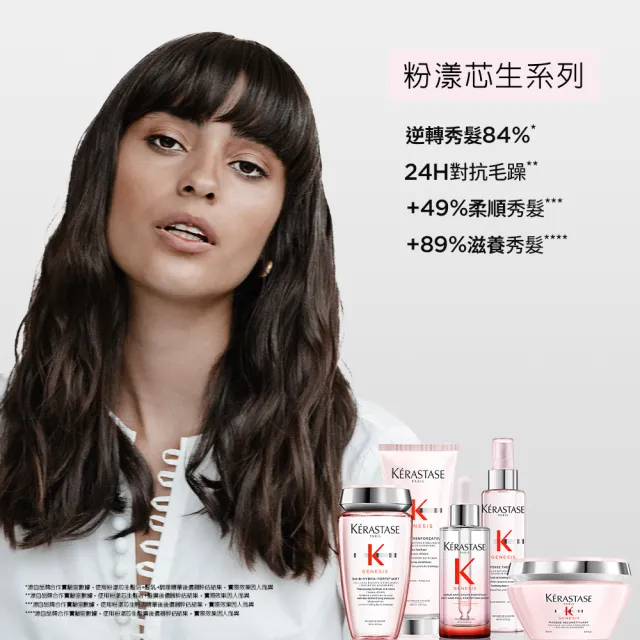 【KERASTASE 巴黎卡詩】粉漾芯生髮浴 清爽型250ml(減少斷髮/卡詩洗髮精)