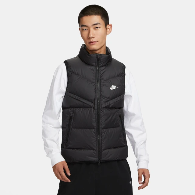 NIKE 耐吉 立領背心 運動 休閒 羽絨 男 AS M NK SF WR 650-D FLD VEST 黑(FB8184010)