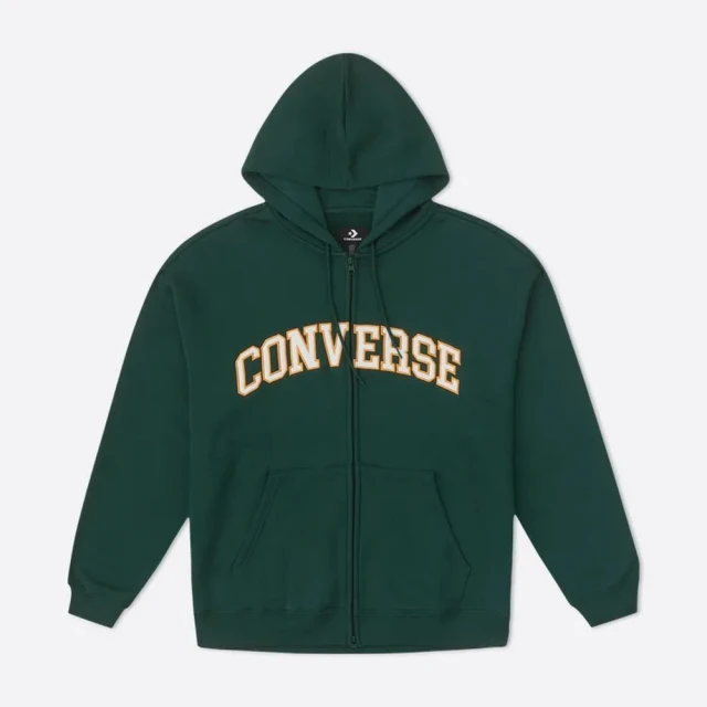 CONVERSE RETRO CHUCK FZ HOODIE 連帽外套 男 綠色(10027083-A03)