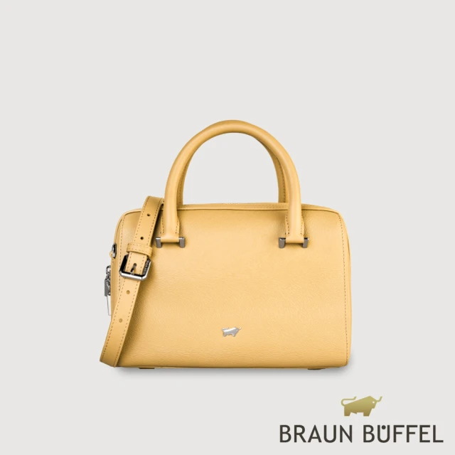 BRAUN BUFFEL 德國小金牛 台灣總代理 依雅娜 小波士頓包-淺棕色(BF853-35-CR)