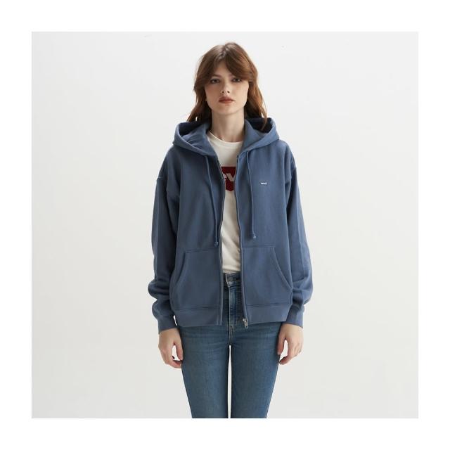 【LEVIS】女款 長袖LOGO連帽外套 熱賣單品 A5945-0006