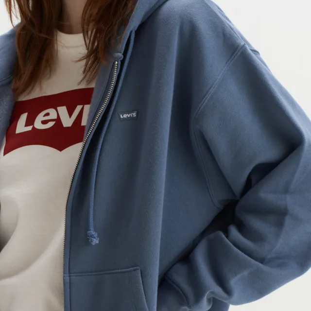 【LEVIS】女款 長袖LOGO連帽外套 熱賣單品 A5945-0006